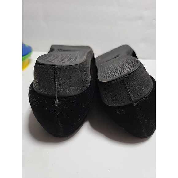 Flexus by Spring Step Women 41  Roseloud Ballet Flat Black Shoe Slip On Cushion - Picture 6 of 7